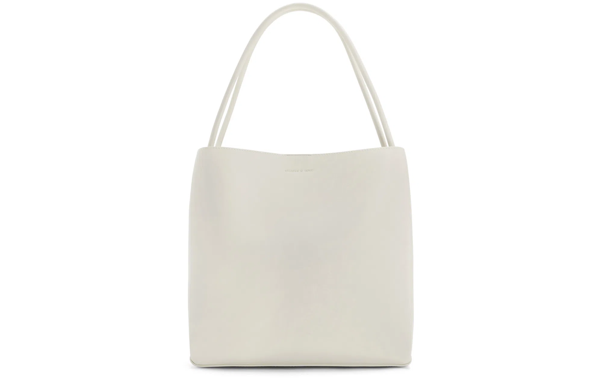 Charles & Keith Tote Bag Taupe/Cream