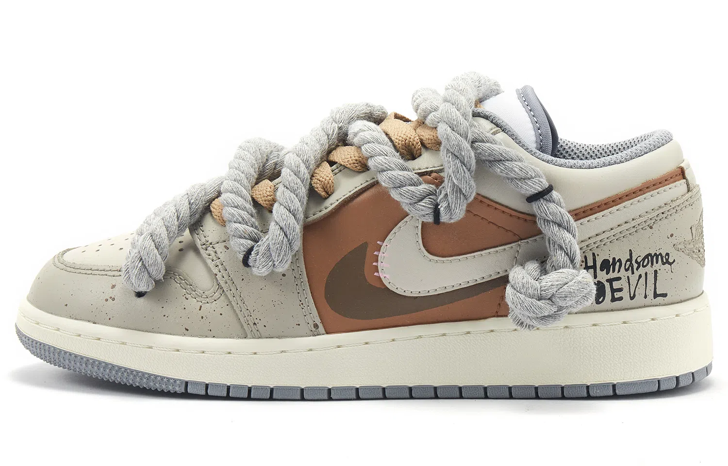 Jordan Air Jordan 1 Low GS Grey Brown