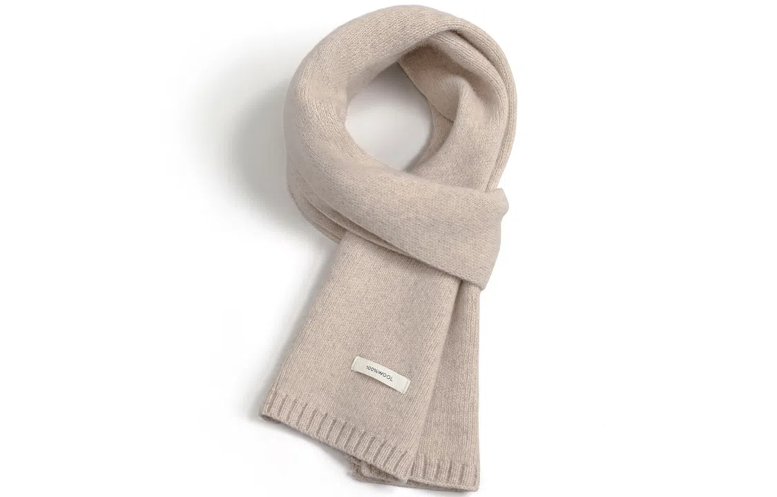 优幽兰 加厚护脖子防风防寒保暖 纯色 绒线围巾 男女同款情侣款