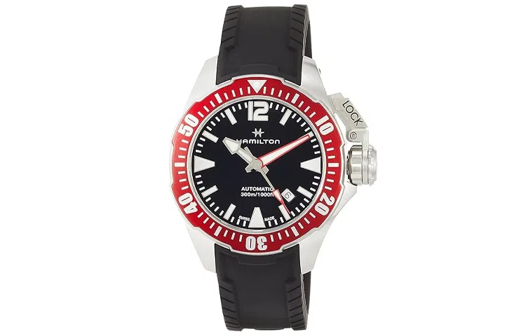 Hamilton 42mm Automatic Black Rubber