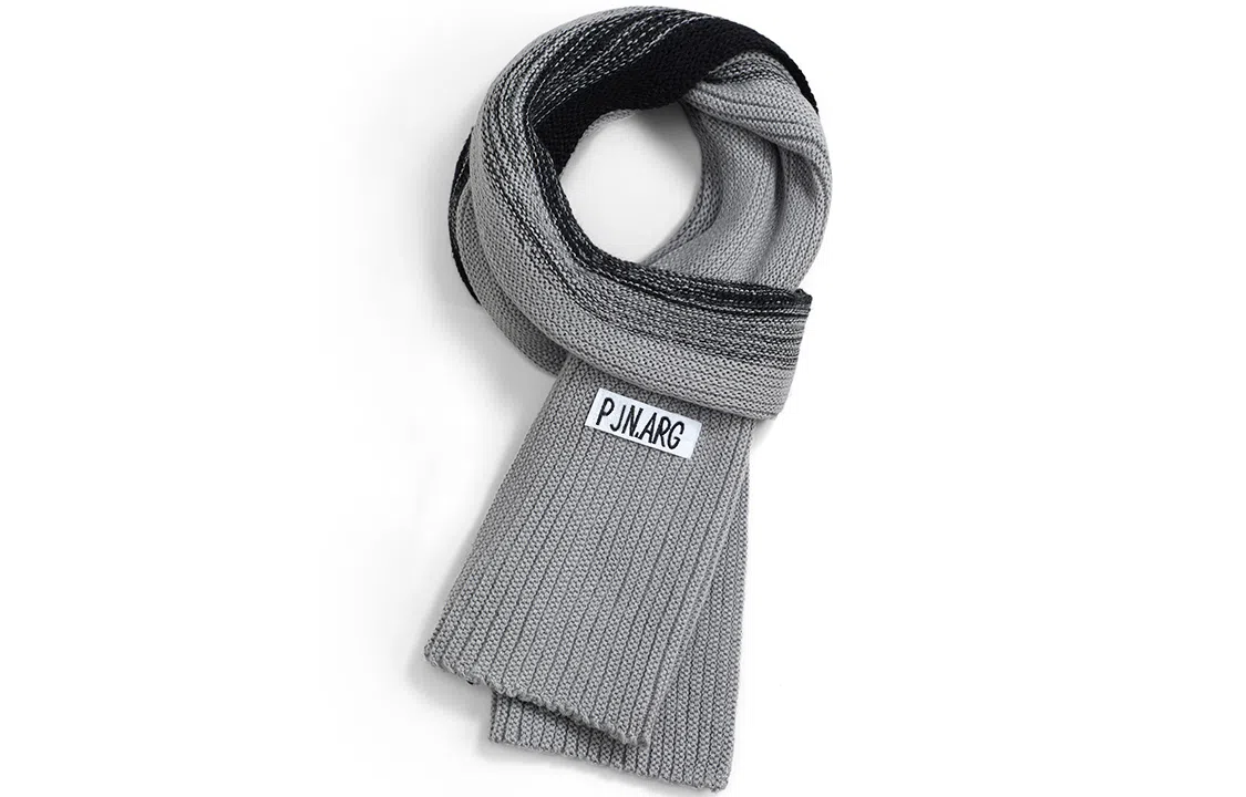 优幽兰 拼色 显脸小针织 加厚防风防寒保暖 蓬松小众穿搭 绒线围巾 男女同款情侣款