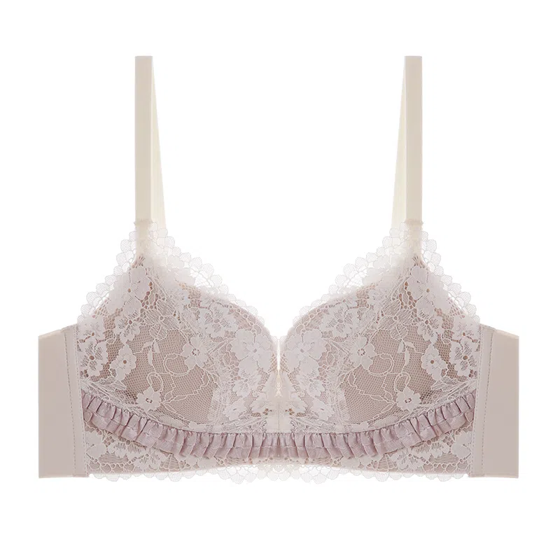 内在密码 红色内衣内裤本命年女小胸聚拢显大上托平胸专用性感蕾丝结婚新娘文胸套装