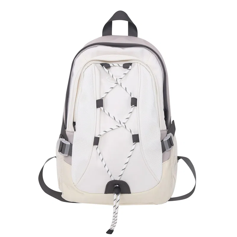 尼格尔 潮流时尚双肩包旅游休闲背包通勤大容量初高中学生书 尼龙 男女同款情侣款 多色