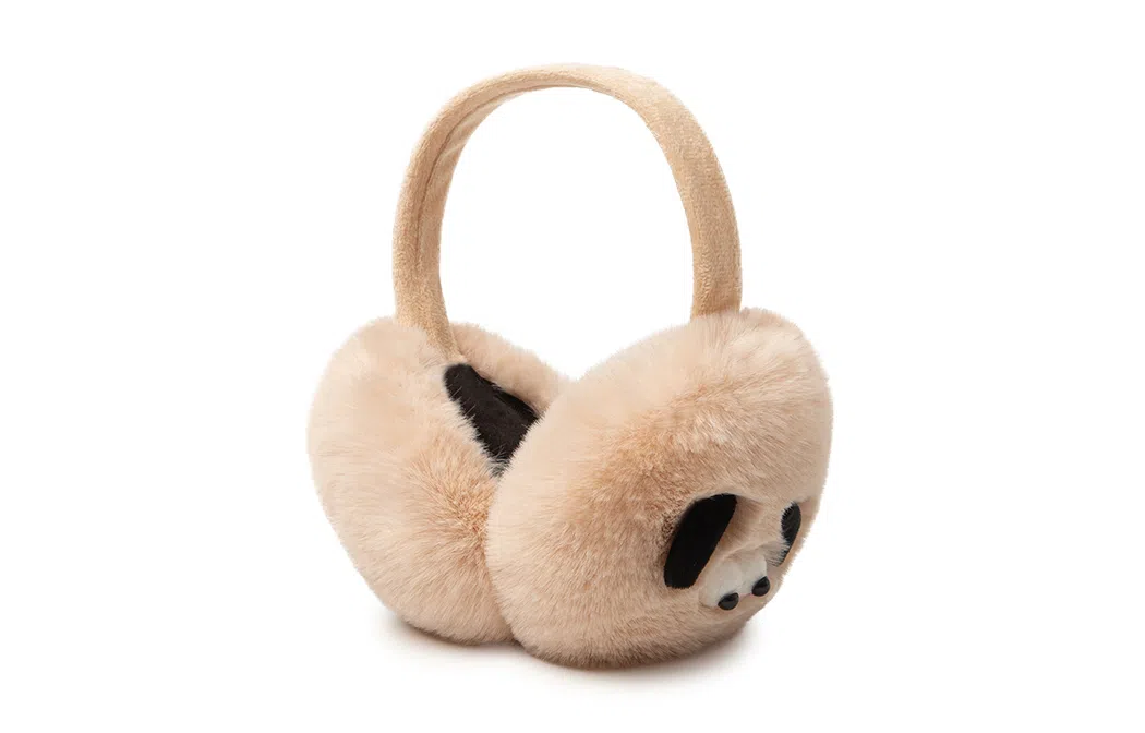 白卷 保暖卡通小狗 毛绒 耳罩 男女同款情侣款