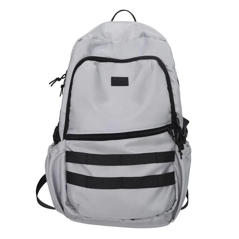 尼格尔 日系双肩包潮酷大学生书包高中生休闲旅行电脑背包大容量 尼龙 男女同款情侣款 多色