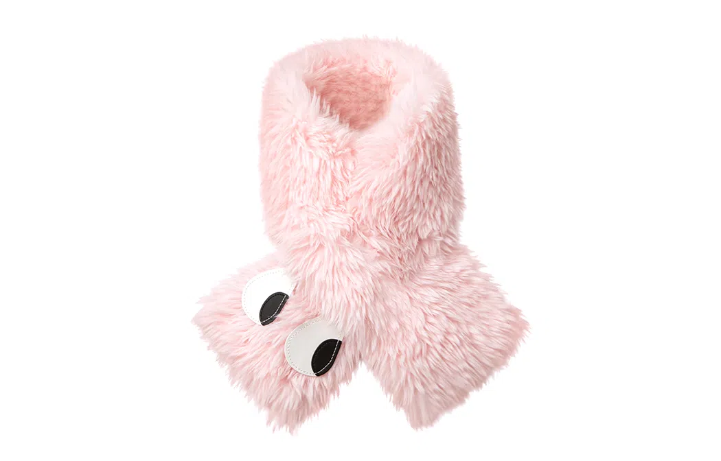 白卷 冬季保暖可爱大眼护颈 围脖 男女同款情侣款