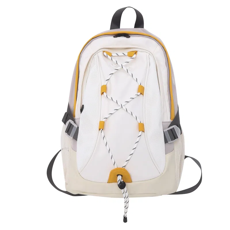 尼格尔 潮流时尚双肩包旅游休闲背包通勤大容量初高中学生书 尼龙 男女同款情侣款 多色