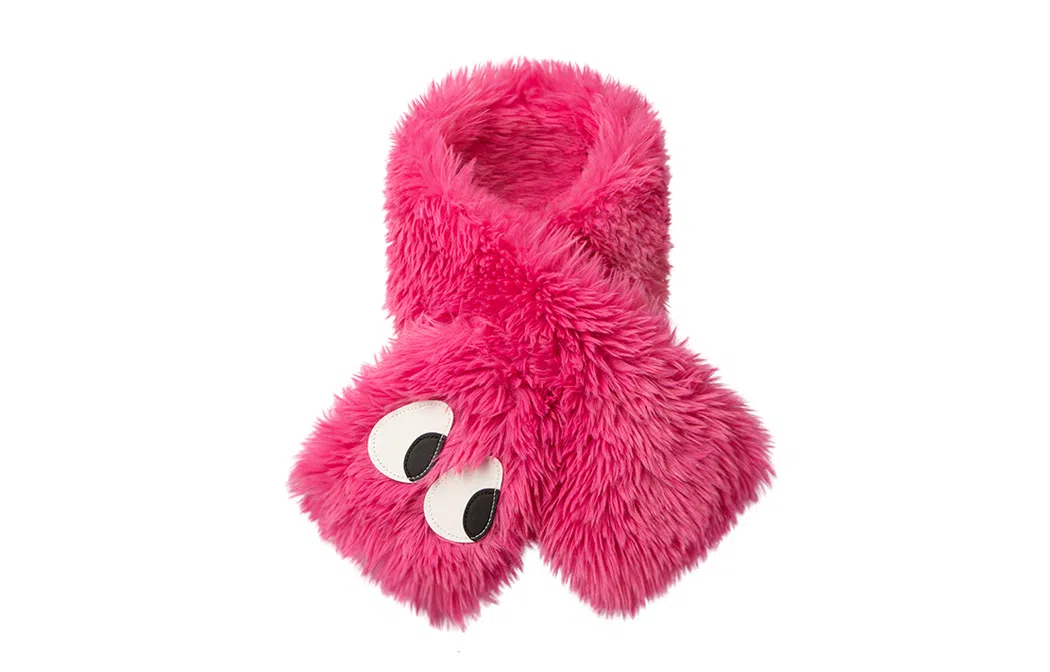 白卷 冬季保暖可爱大眼护颈 围脖 男女同款情侣款