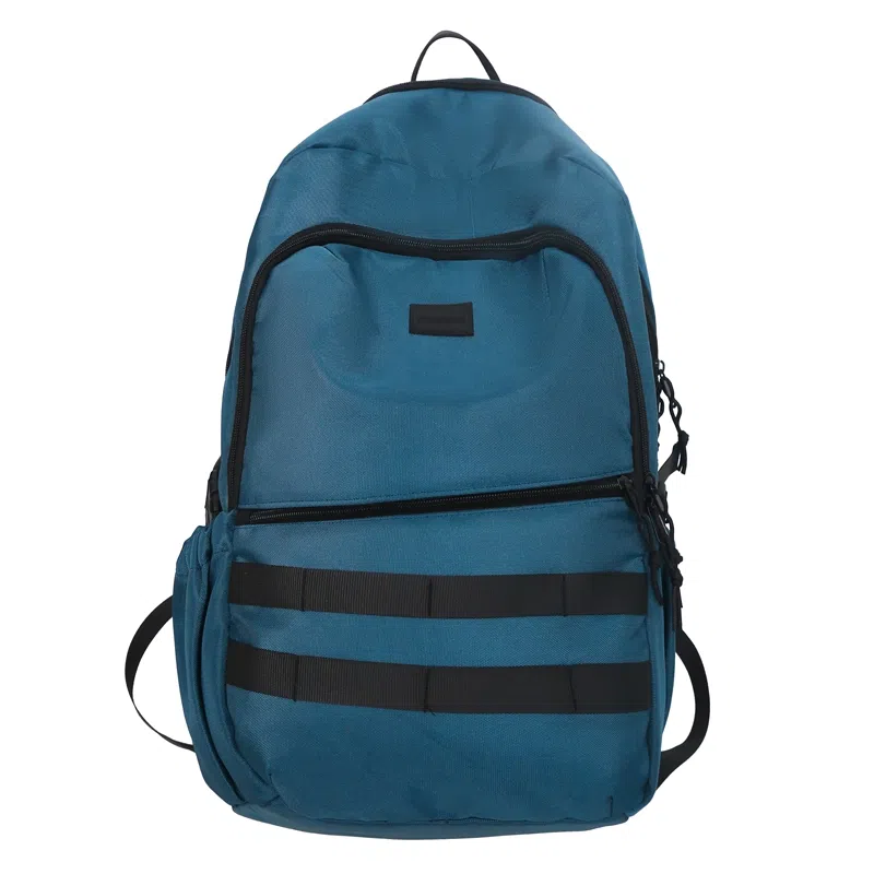 尼格尔 日系双肩包潮酷大学生书包高中生休闲旅行电脑背包大容量 尼龙 男女同款情侣款 多色