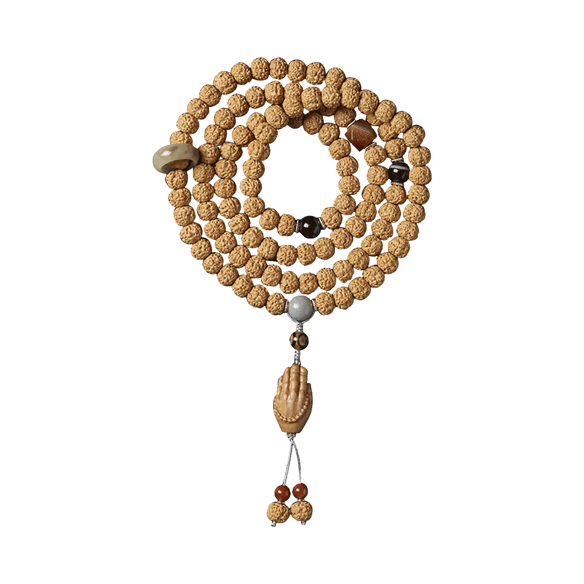 盈满堂 木雕福寿 金刚菩提 菩提类手串 男女同款情侣款