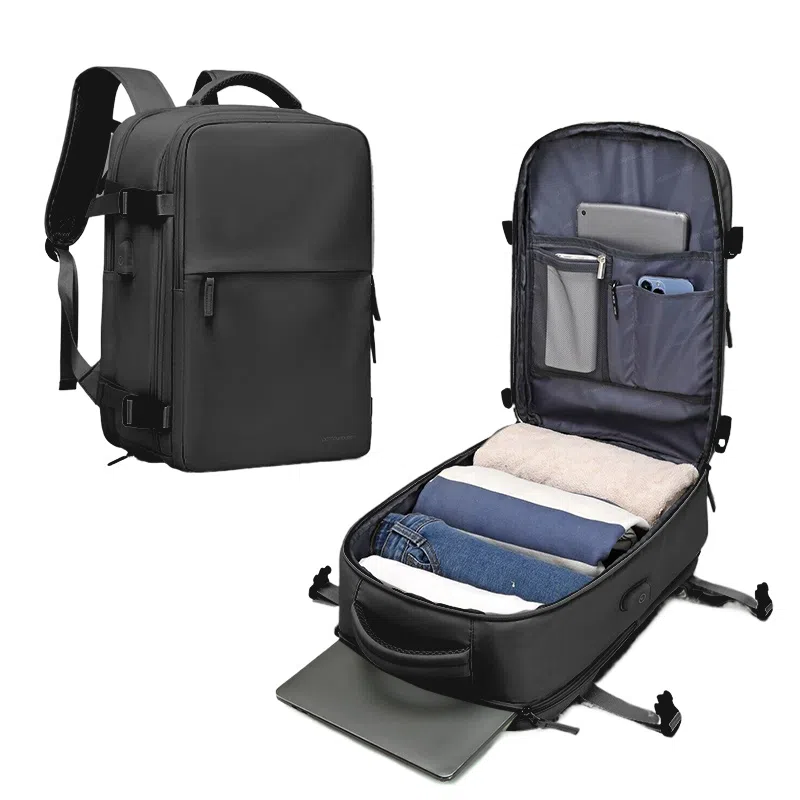 维多利亚旅行者 干湿分离多功能大容量出差独立鞋仓休闲时尚 涤纶 电脑包双肩包背包 常规 男女同款情侣款 绿色/米色/黑色