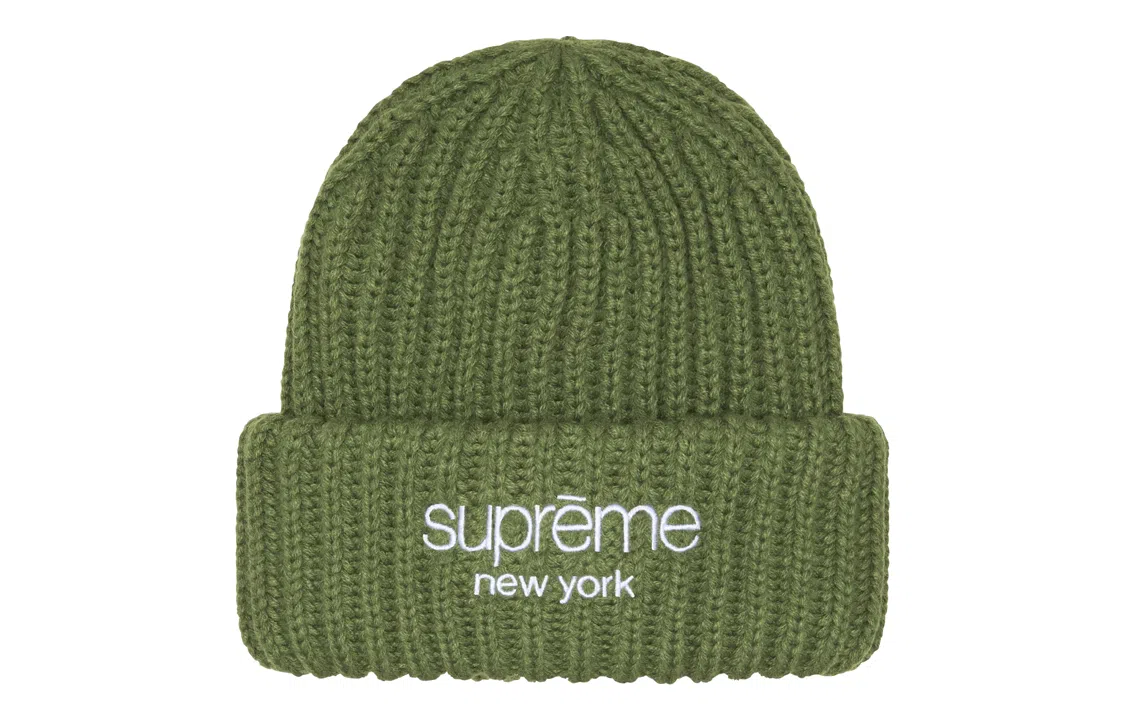 Supreme FW23 WEEK 15 CLASSIC LOGO CHUNKY RIBBED BEANIE