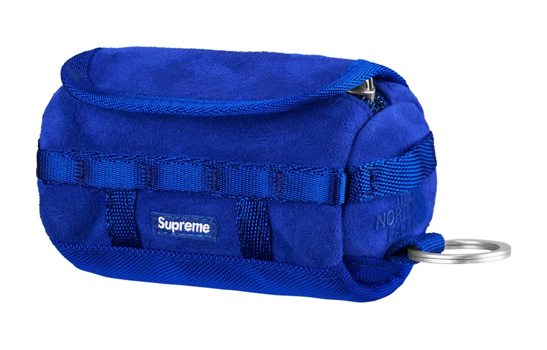 Supreme FW23 WEEK 15 SUPREMETHE NORTH FACE SUEDE BASE CAMP DUFFLE KEYCHAIN