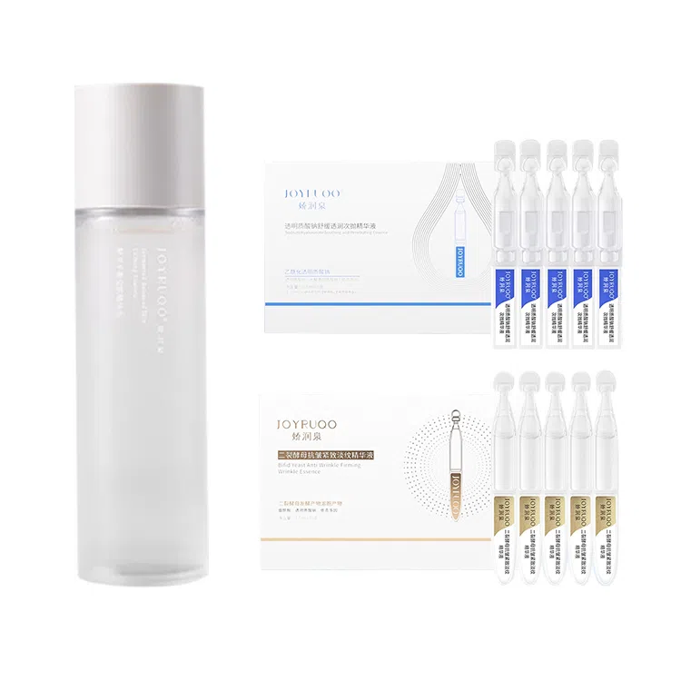 娇润泉 爽肤水精华化妆水二裂酵母次抛透明质酸钠精华液卸妆膏组合套装 紧致补水保湿