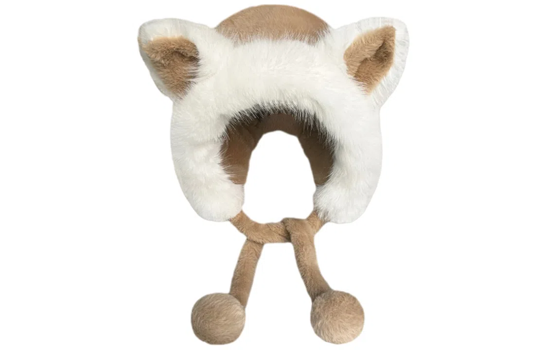 优幽兰 高级感小众 大头围设计感加厚 防寒保暖护耳 甜美可爱穿搭 毛绒 绒线帽 女款