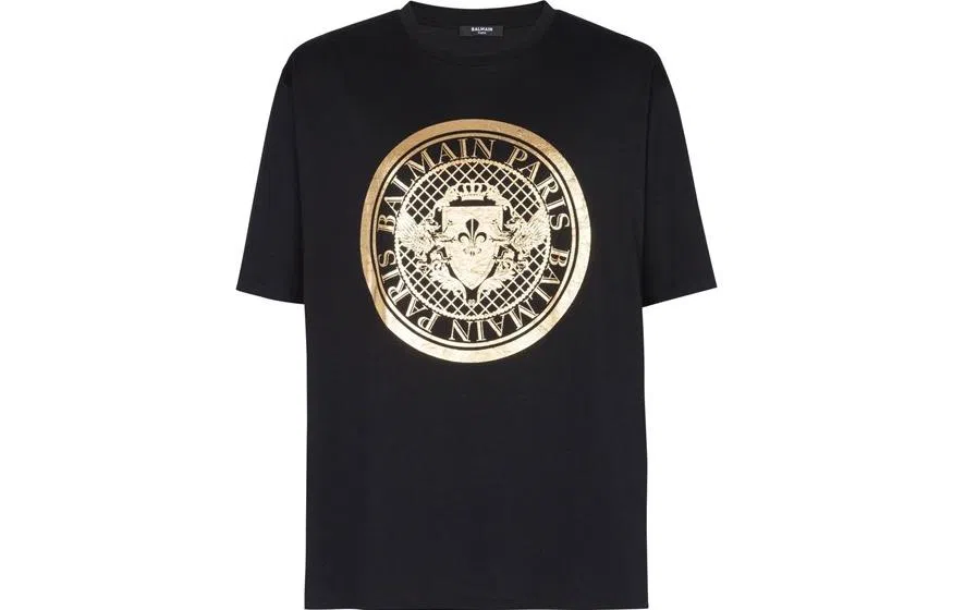 Balmain SS23 Graphic Print T-Shirt Black
