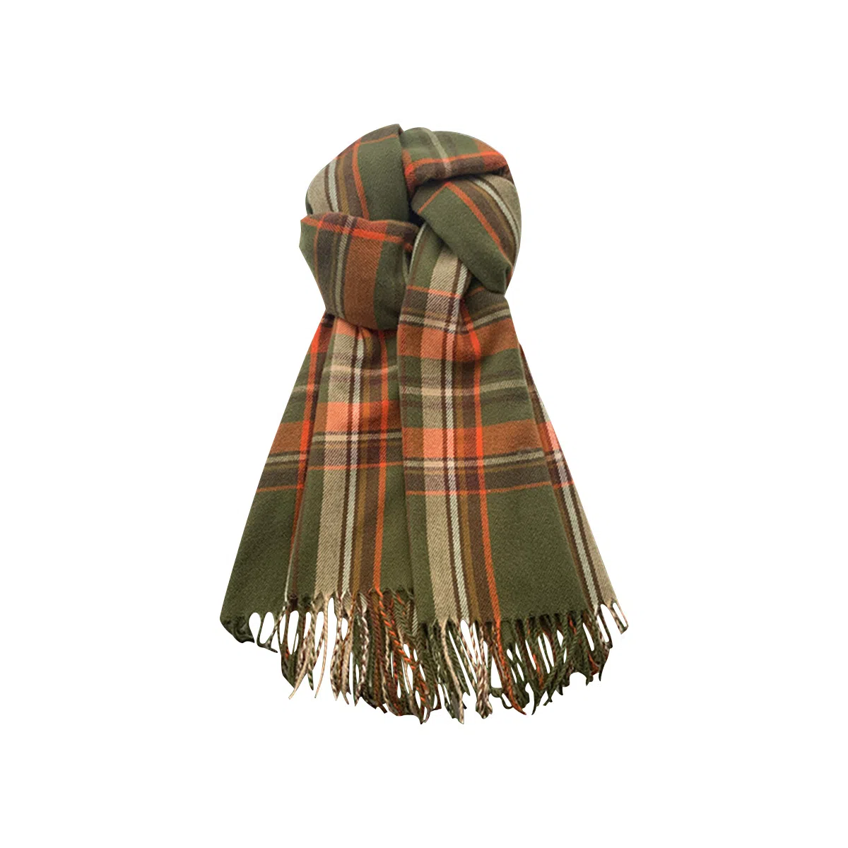 浪莎 马尔斯绿高级感显白保暖 绒线围巾 男女同款情侣款