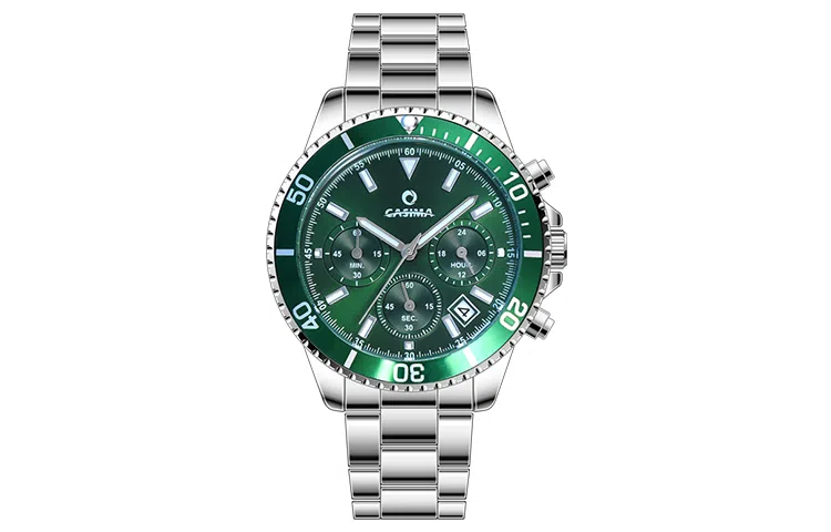 CASIMA Classic Green Multifunction Watch