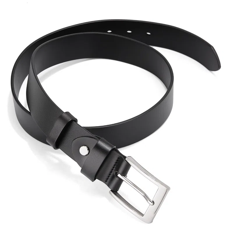 牛当家 针扣简约时尚 皮带 男女同款情侣款