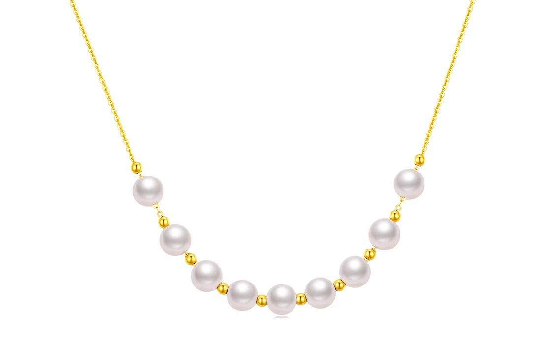 佐卡伊 锁骨微笑 海水珍珠 项链