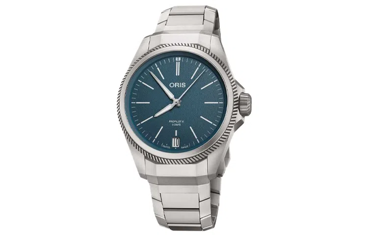 Oris 39mm Blue Dial Titanium