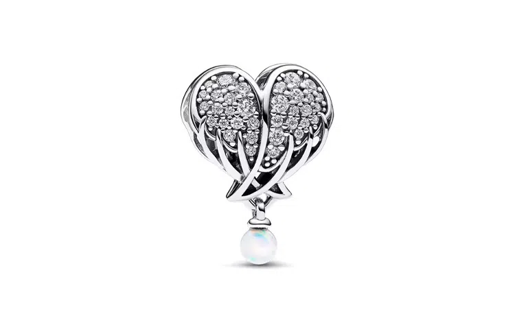 Pandora Angel Wing Heart Charm