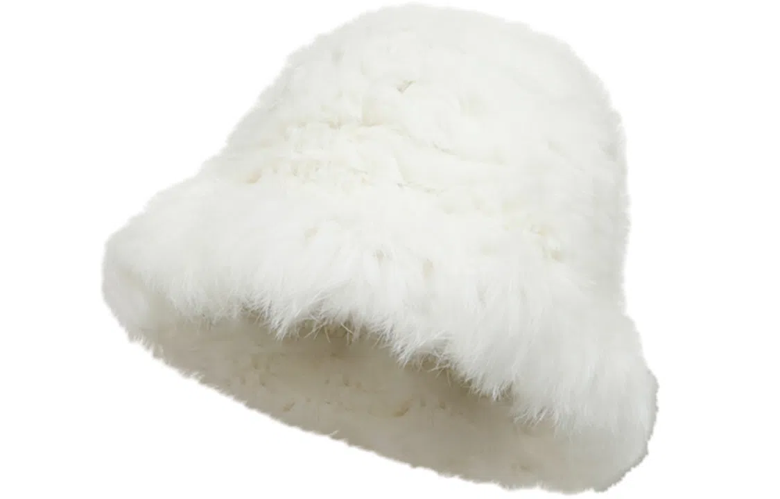 优幽兰 韩版显脸小 纯色防风防寒 加厚保暖高级感小众 兔毛混纺 渔夫帽 女款