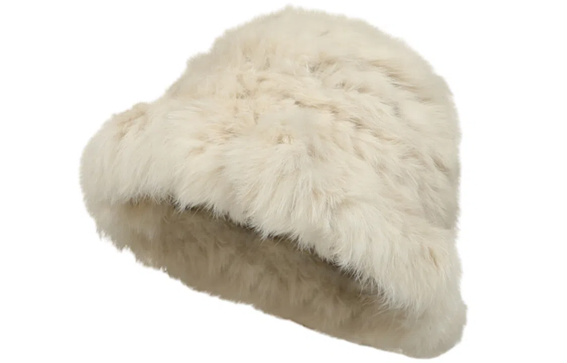 优幽兰 韩版显脸小 纯色防风防寒 加厚保暖高级感小众 兔毛混纺 渔夫帽 女款