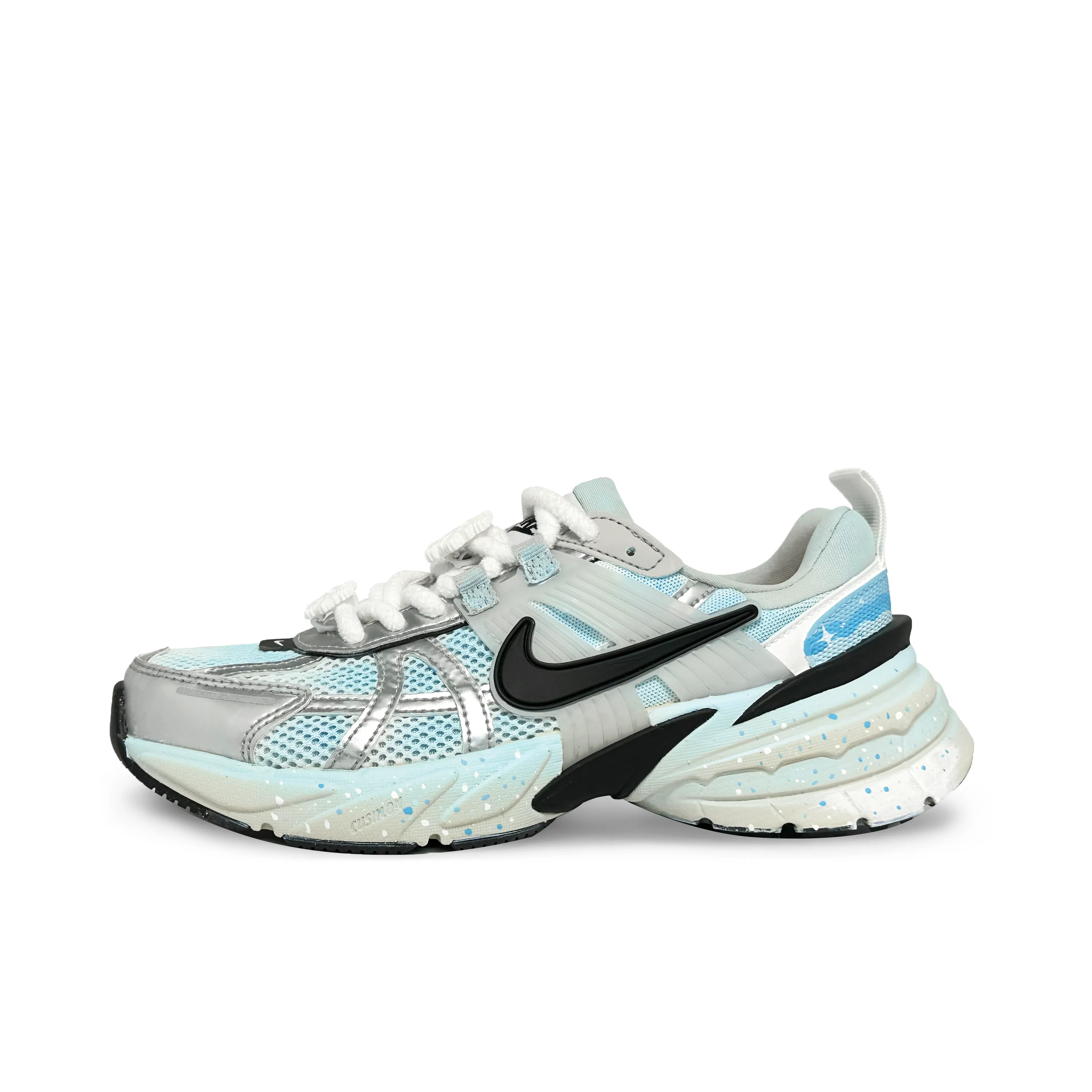 Nike V2K Run Runtekk Silver Pink Blue