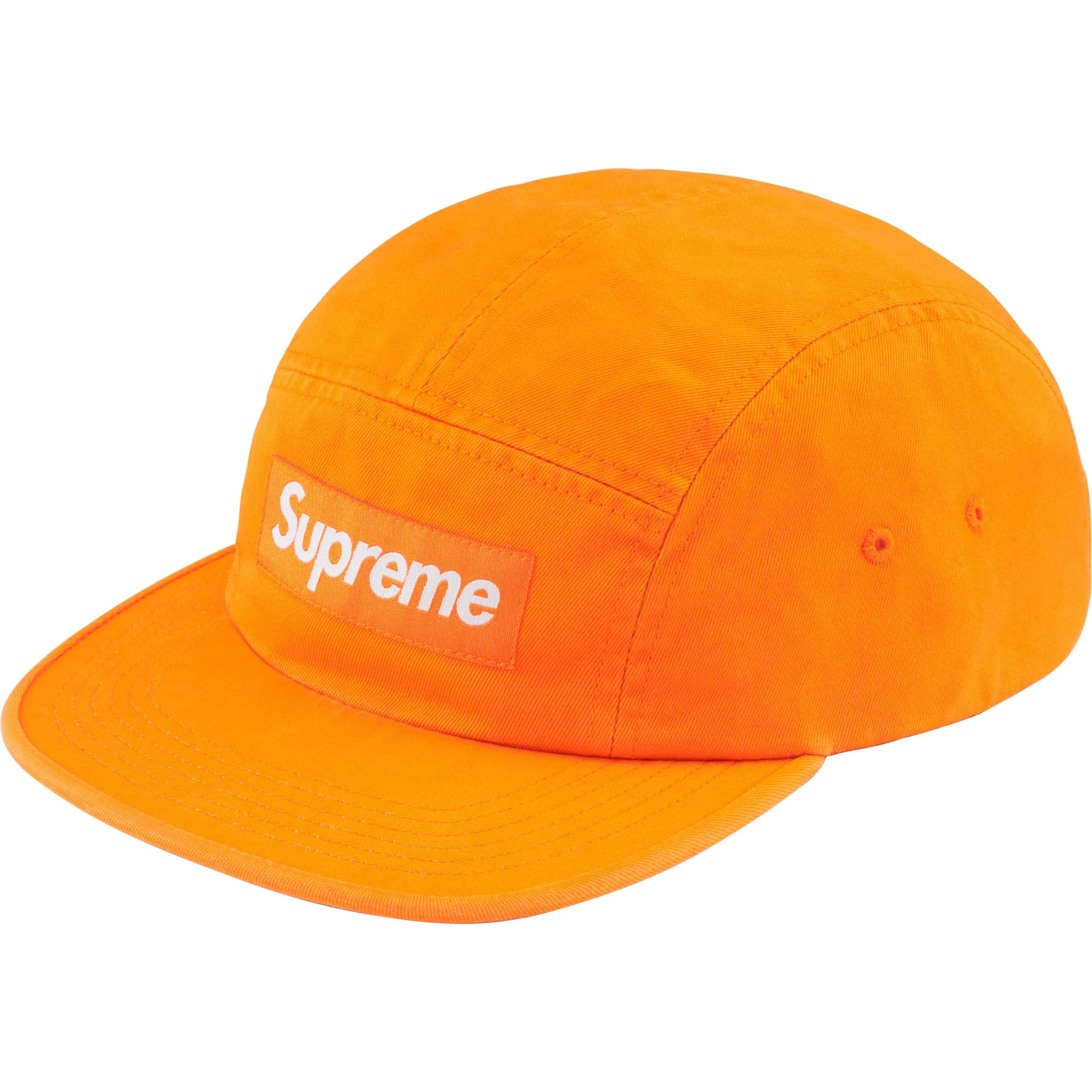 Supreme FW23 WEEK 1 WASHED CHINO TWILL CAMP CAP