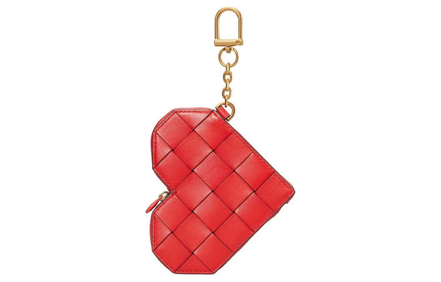 Tory Burch Kira Heart Keychain Bag Red