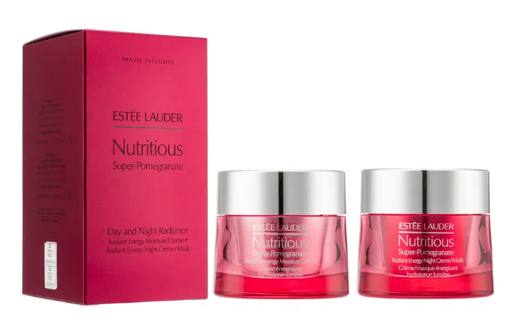 雅诗兰黛 鲜活亮彩红石榴日晚霜套组护肤套装 舒缓维稳保湿抗氧化 日霜晚霜两件套