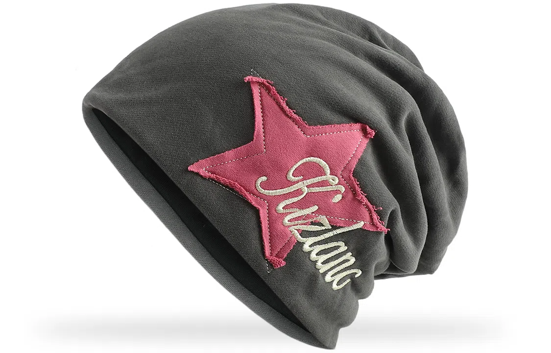 优幽兰 星星贴标显脸小防风防寒加厚保暖高级感 棉 绒线帽 女款