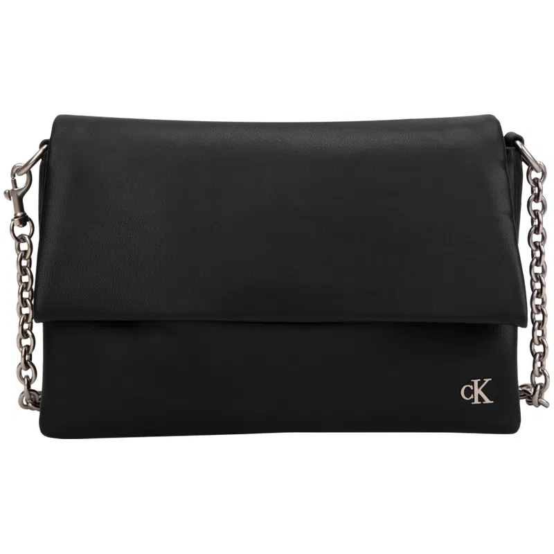 Calvin Klein Chain Flap Bag Black
