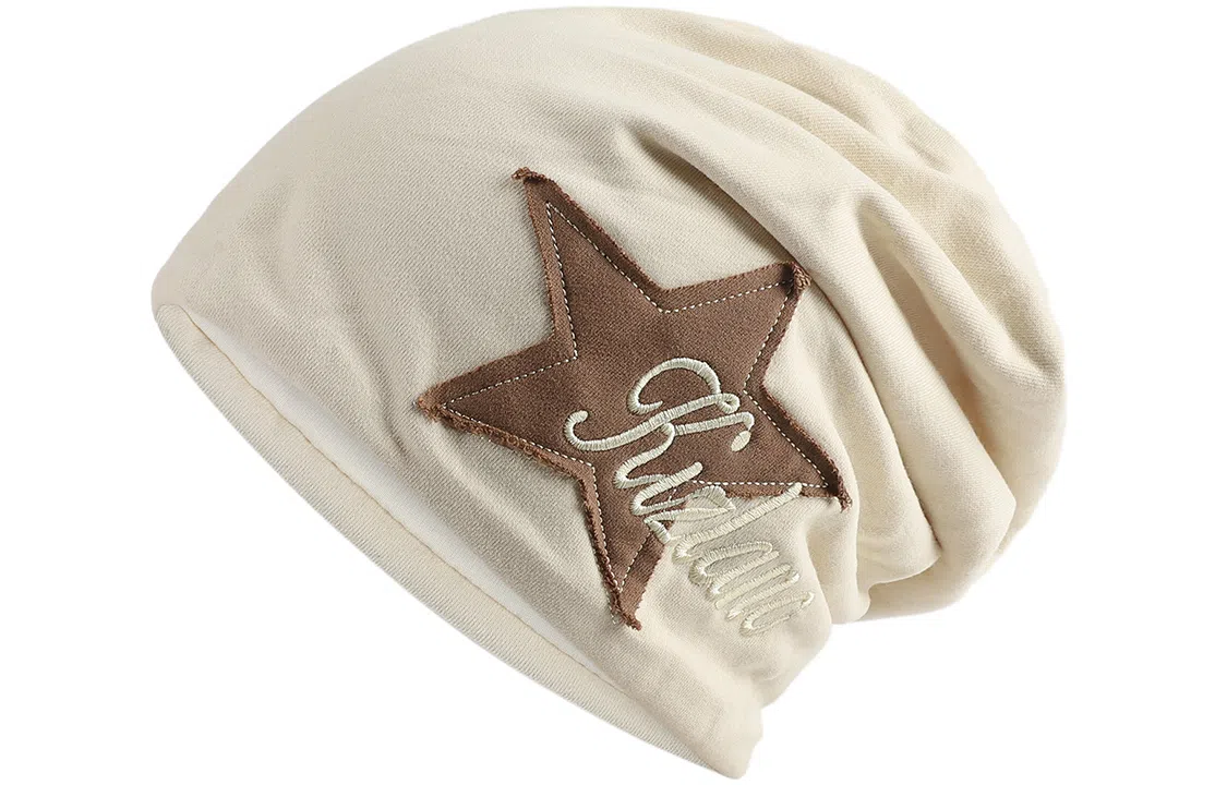 优幽兰 星星贴标显脸小防风防寒加厚保暖高级感 棉 绒线帽 女款