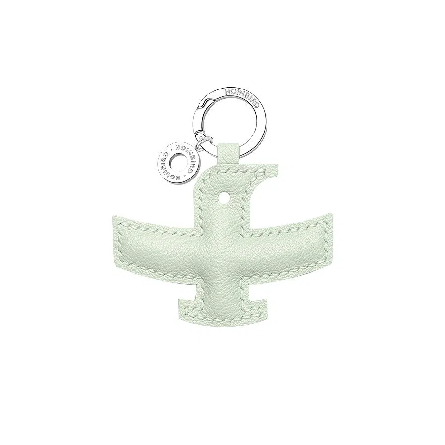 后鸟 可爱小鸟包包挂件吊饰汽车挂件饰品 手工小羊皮真皮 钥匙扣 男女同款情侣款 黑色蓝色