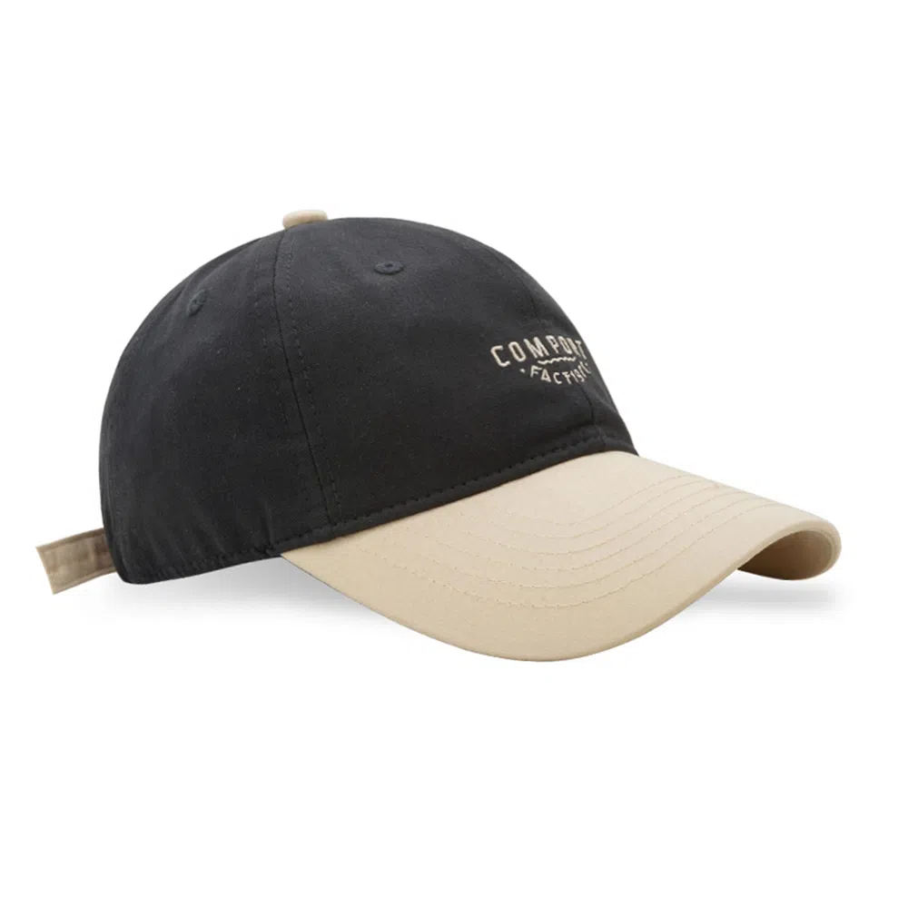 白卷 软顶休闲复古撞色字母棒球帽 嘻哈防晒遮阳帽 男女同款