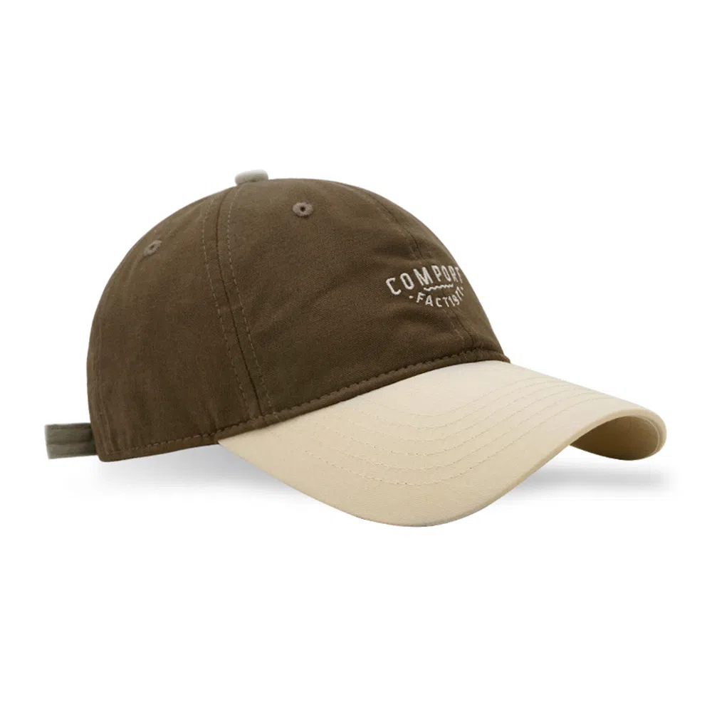 白卷 软顶休闲复古撞色字母棒球帽 嘻哈防晒遮阳帽 男女同款