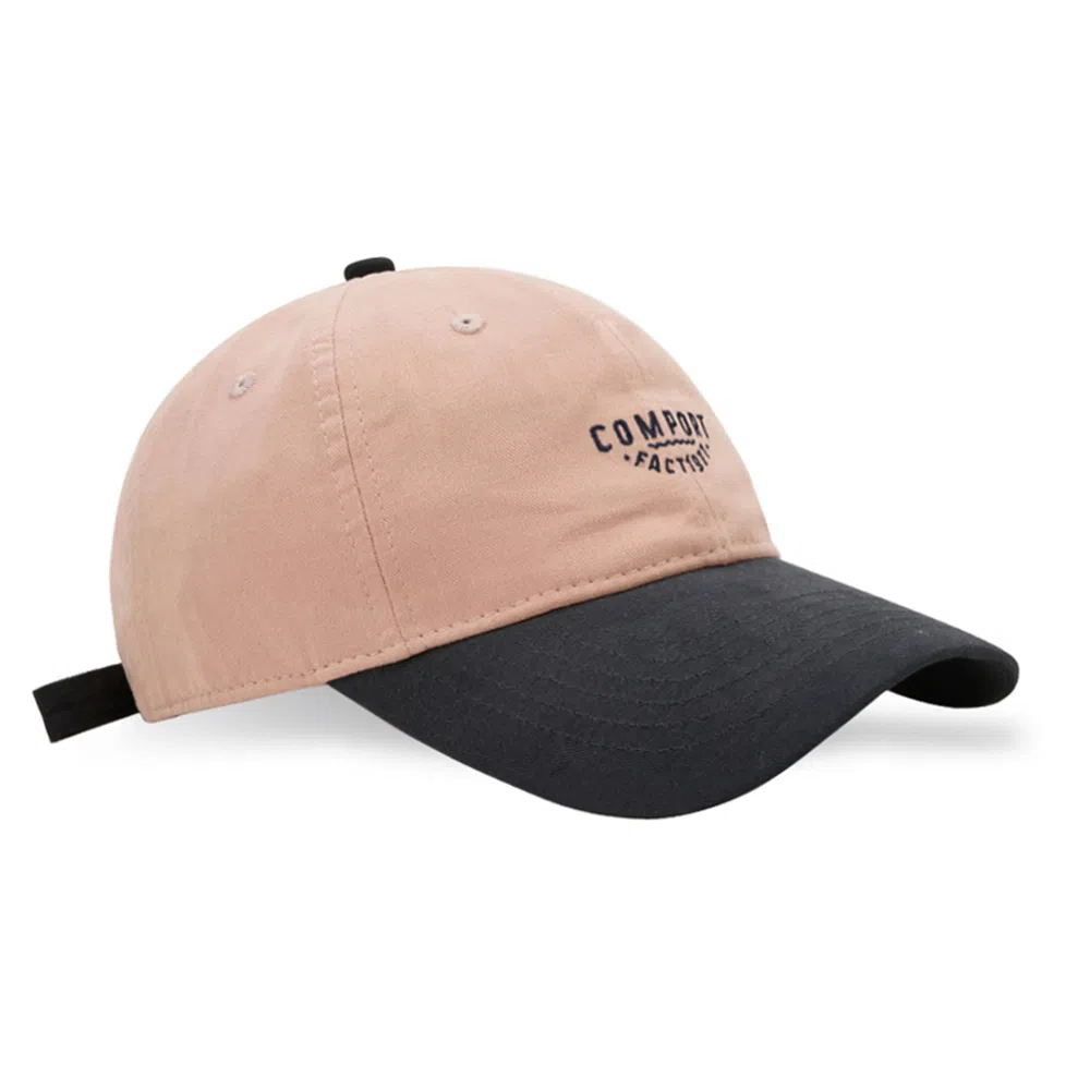 白卷 软顶休闲复古撞色字母棒球帽 嘻哈防晒遮阳帽 男女同款