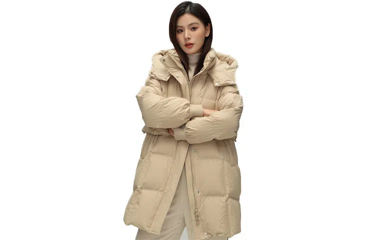 雅鹿 加厚保暖时尚休闲长袖羽绒服 女款