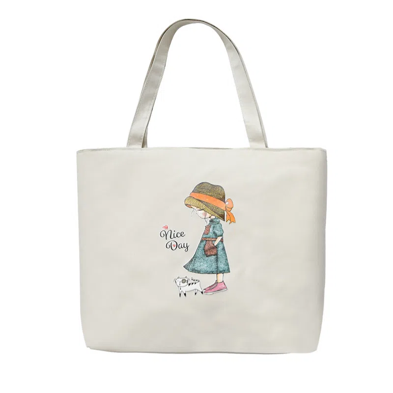 OUZIHUANG Tote Bag White