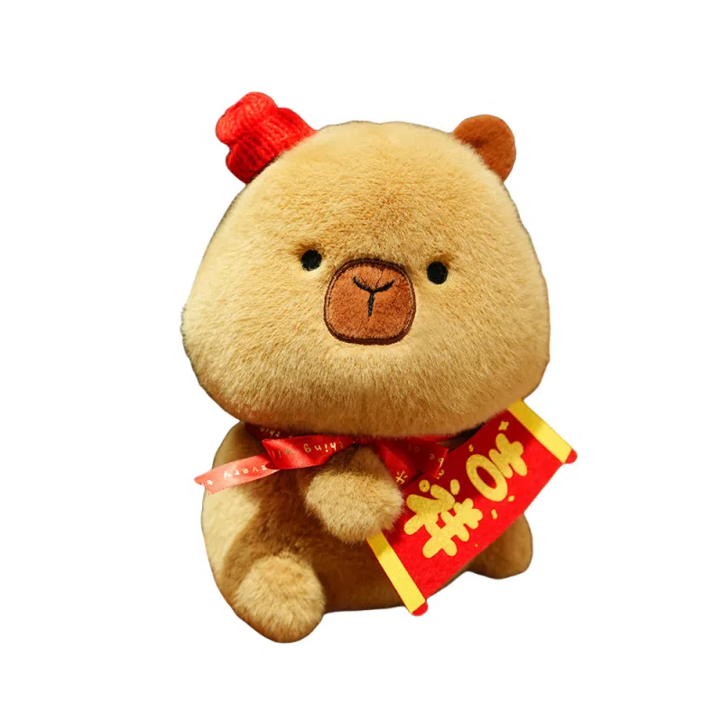 公主恋人 柿柿如意水豚系列 ”豚个好柿“卡皮巴拉 吉祥 玩偶 毛绒公仔