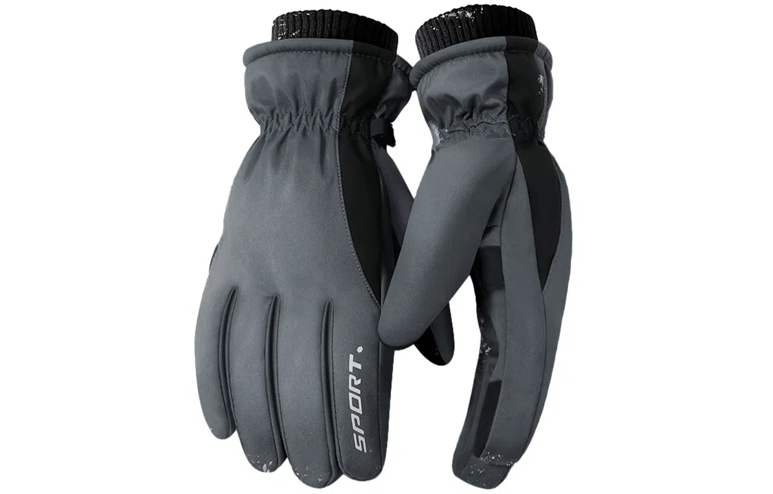 优幽兰 加绒加厚骑车防风防寒保暖时尚撞色可触屏防滑耐磨旅游开车百搭小众护手防冻 实用耐用 手套 男款