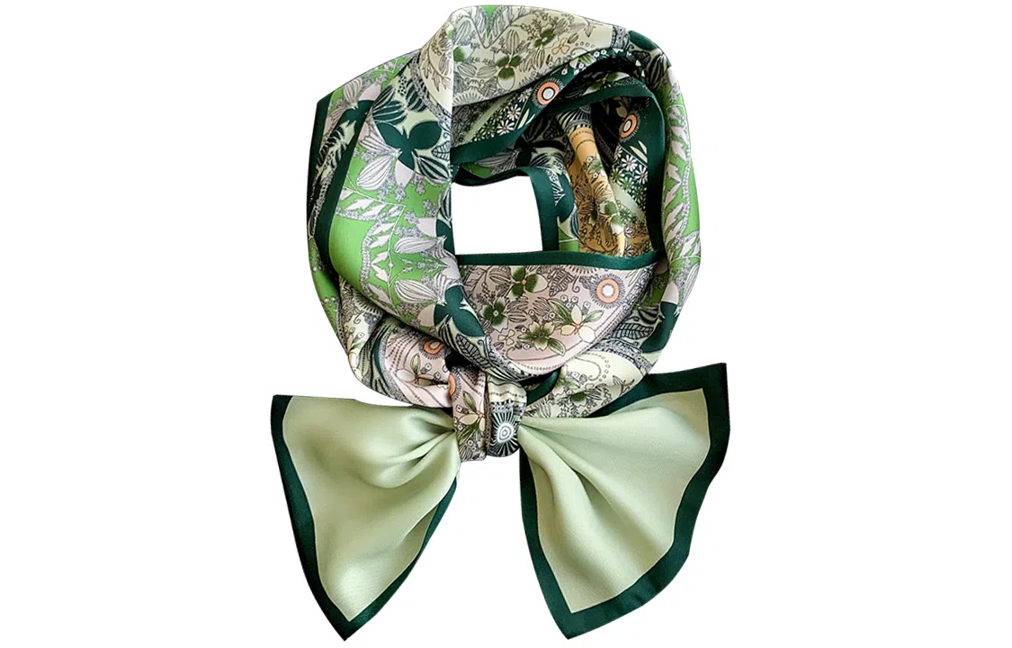 优幽兰 桑蚕丝长款气质韩版衬衣穿搭设计感发带通勤实用细窄款领巾实用飘带减龄四季通用 丝巾 女款