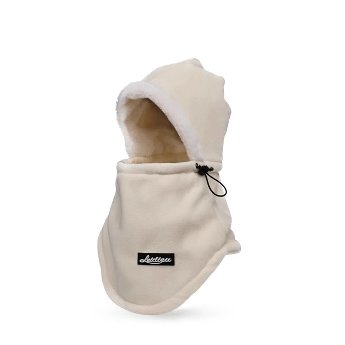 钓鱼熊 可戴头盔冬季围脖一体套头帽加绒骑行帽 棉 斗篷帽 男女同款情侣款