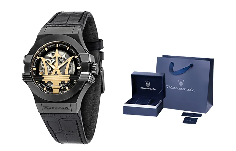 Maserati 42MM Black Dial