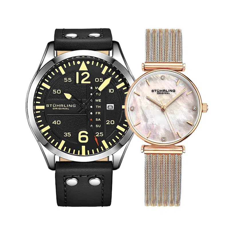 STUHRLING 43mm 3916.1+3927.4