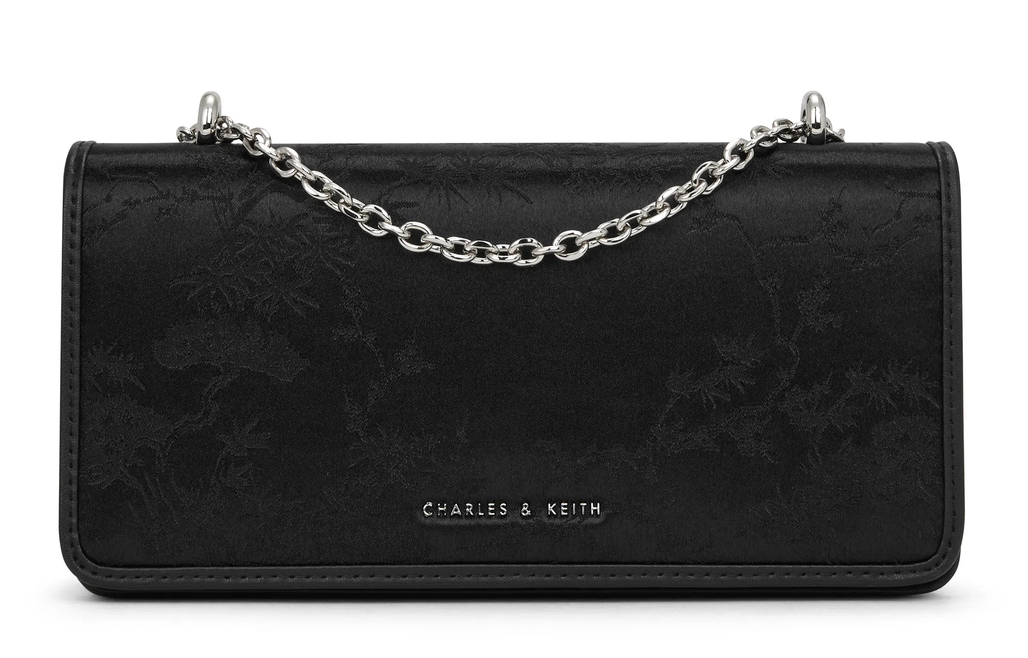 Charles & Keith Satin Chain Crossbody Bag