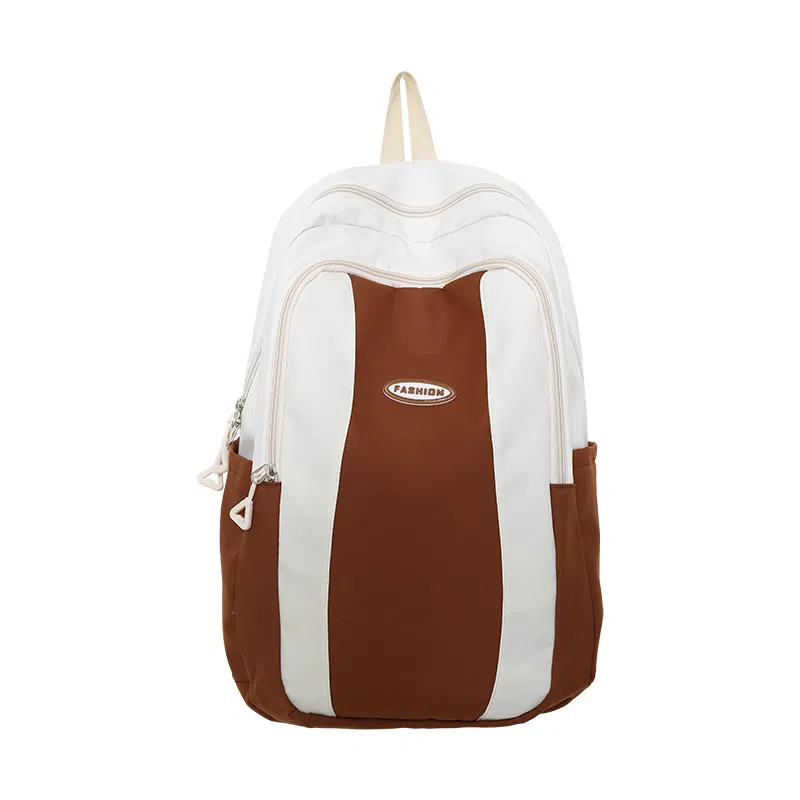 泰克森 大容量街拍复古休闲旅行 尼龙 背包双肩包 常规 男女同款情侣款 黑色/粉色/酒红色/卡其色