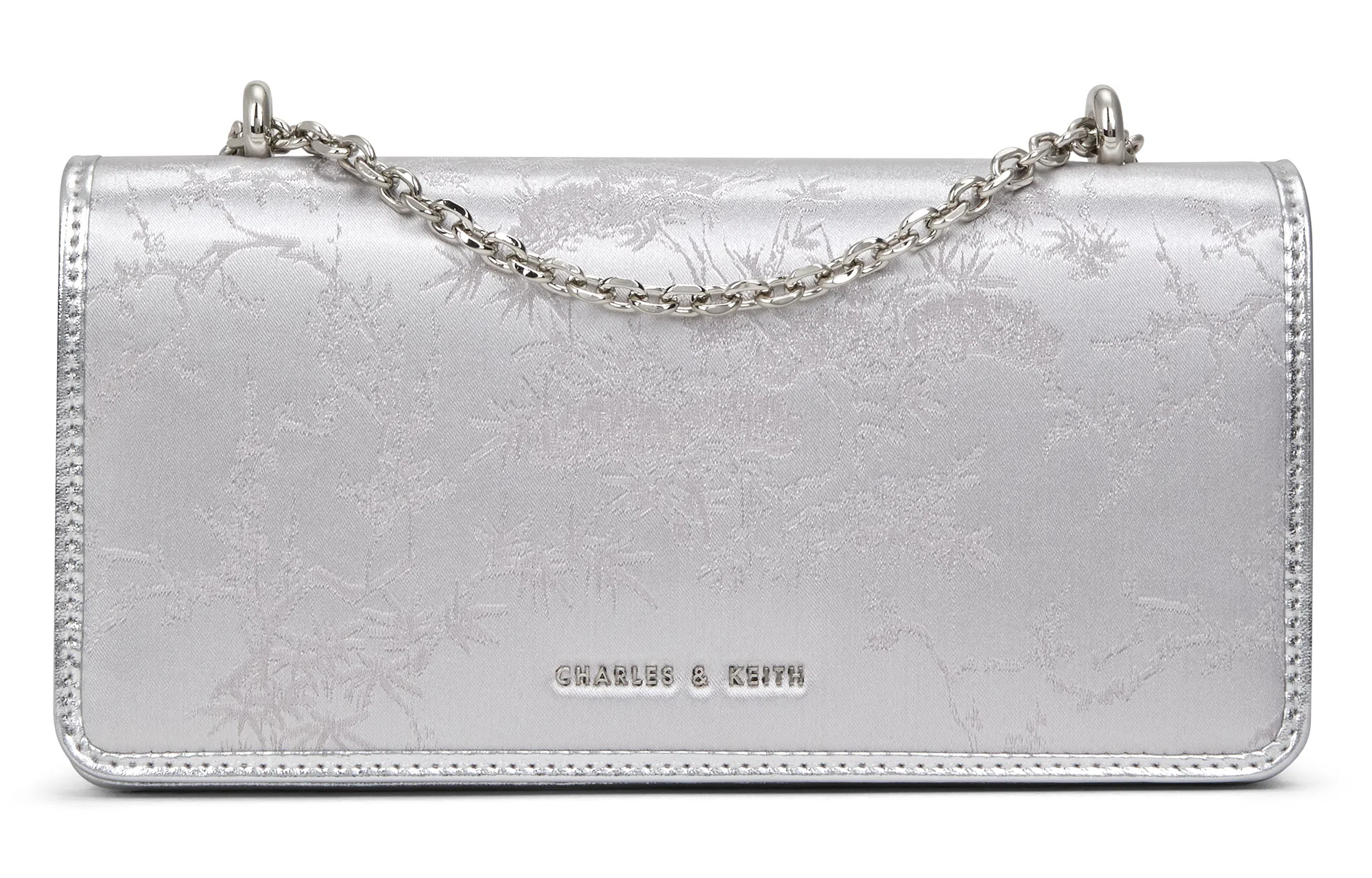 Charles & Keith Satin Chain Crossbody Bag